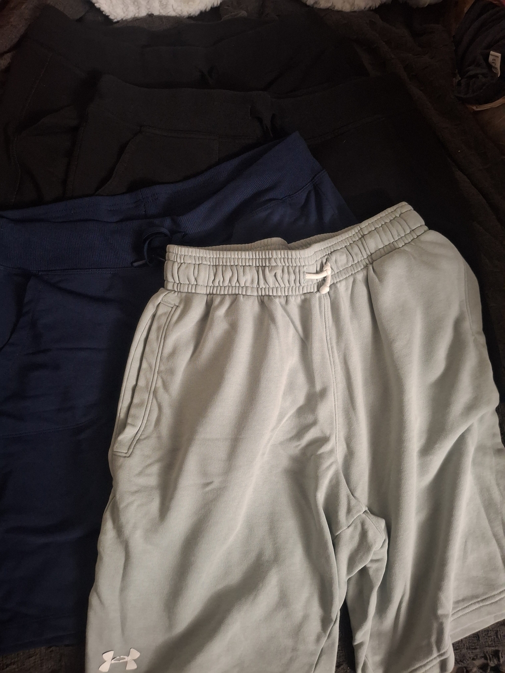 Under Armour Sage Green Athletic Shorts with Drawstring